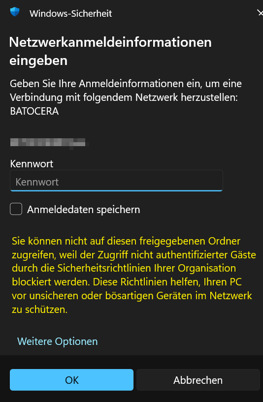 sc01 Unsichere Gastanmeldung wieder erlauben
